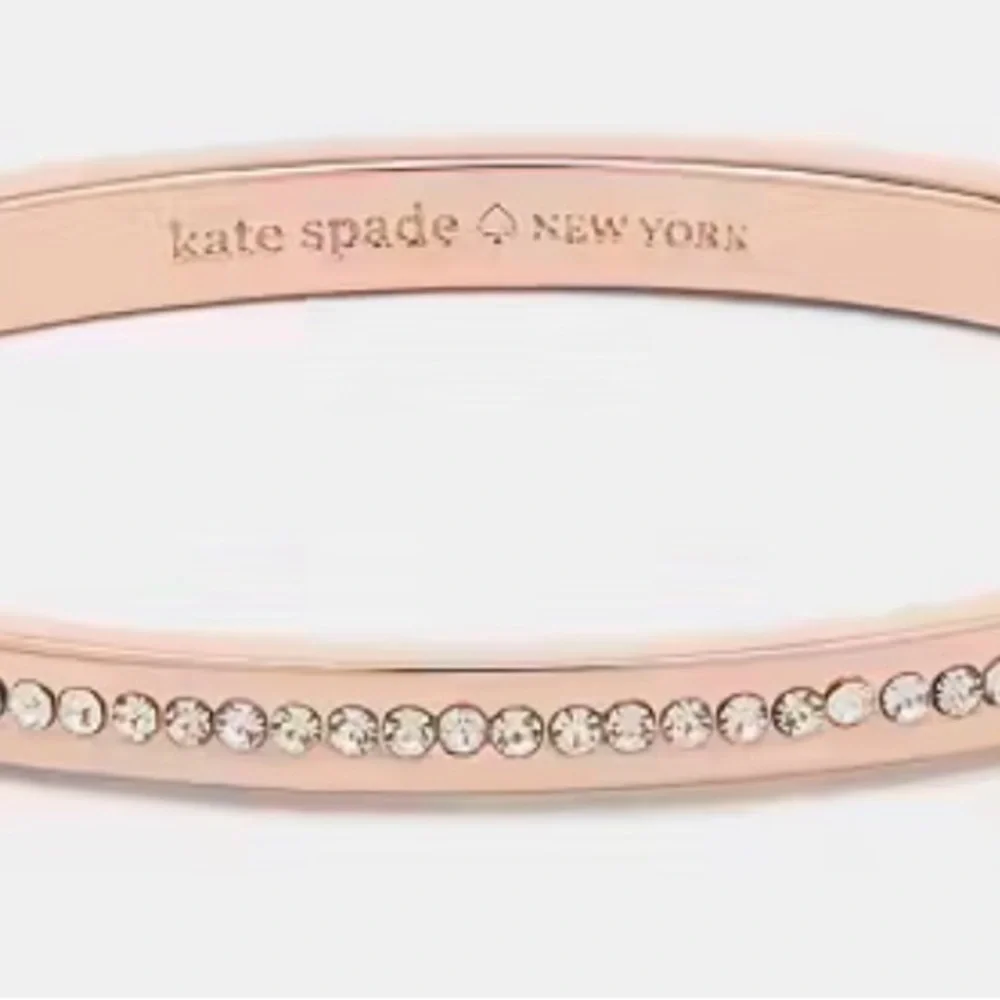 Kate Spade Rose Gold Ring It Up Pave Bangle Bracelet